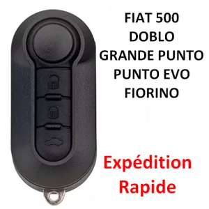 Clé Télécommande Vierge Fiat DOBLO 500 FIORINO GRANDE PUNTO PUNTO EVO Type Delphi ID46