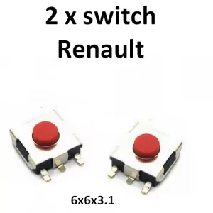 Boutons-switch de remplacement Renault 6x6x3.1mm 