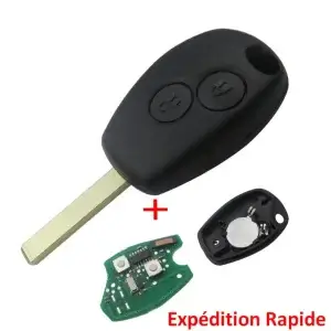 Clé de voiture avec circuit imprimé.