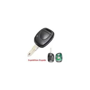 Clé de voiture avec puce électronique noire