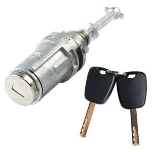 Serrure de voiture avec deux clés noires